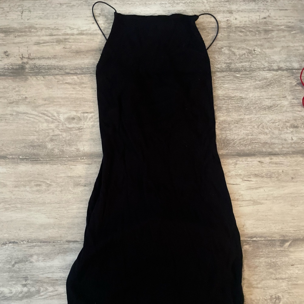 Ribbed mini dress